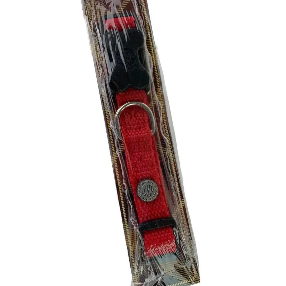 Small American Kennel Club Adjustable Dog Collar Small Red Style AKC15Red‎ New